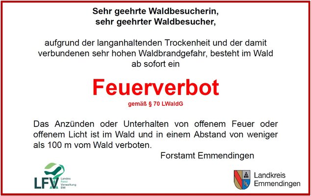 Feuerverbot