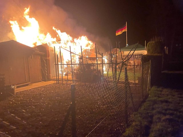 15.02.2024 Brand Gartenhütte 1